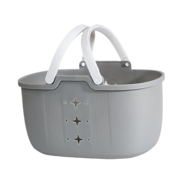 Cesta de ducha portátil, cesta para suministros de limpieza, organizador de almacenamiento para ducha Gris