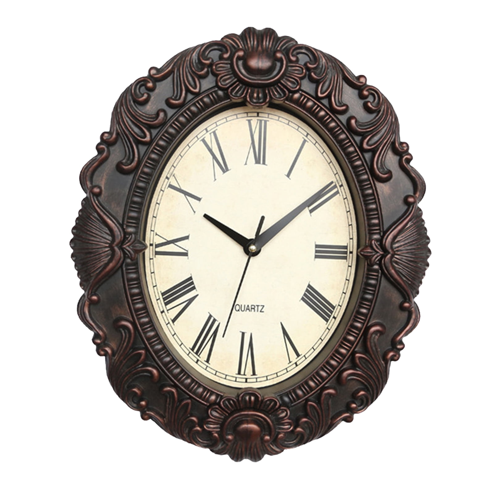 Clock with Arabic Numerals Home kitchen and Wall Hanging Black Copper