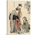 thumbnail image 1 of ARTCANVAS Buying Potted Plants Canvas Art Print by Torii Kiyonaga - Size: 26" x 18" (1.50" Deep), 1 of 9