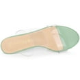 thumbnail image 4 of BLISSFUL STEP Women's Clear Slide Stiletto Heel Clear Sandals, 4 of 6