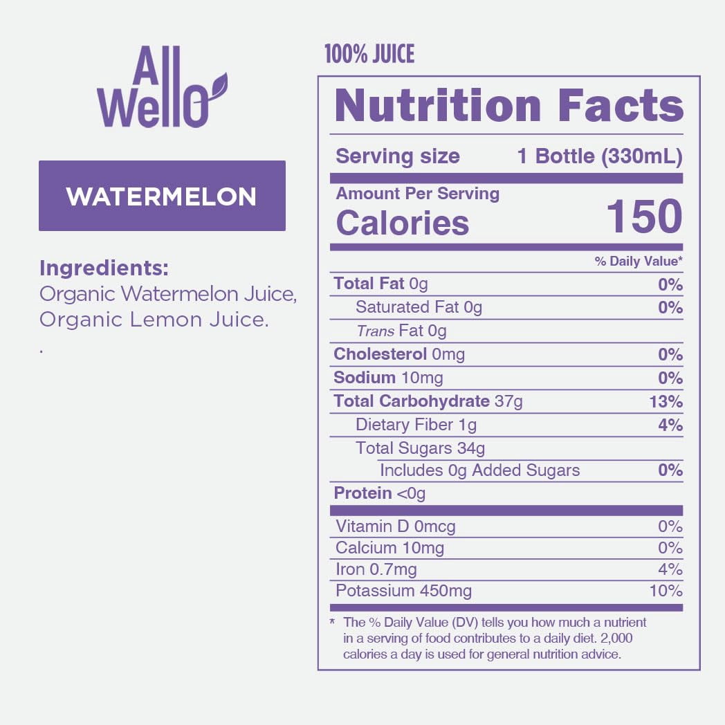 (Pack of 12) Allwello Juice Concentrate Watermelon 11.1 Fo