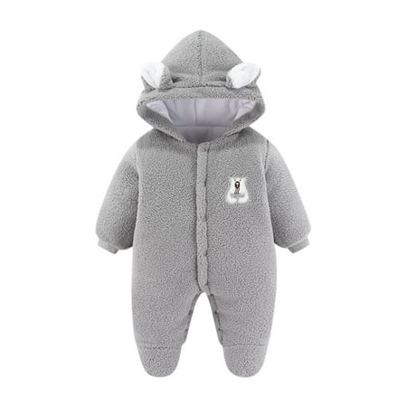 

Warm Girls Boys Winter Coat Romper Outwear Jumpsuit Baby Cute Girls Coat&jacket Fall Winter Coat Outwear For 9-12 Months