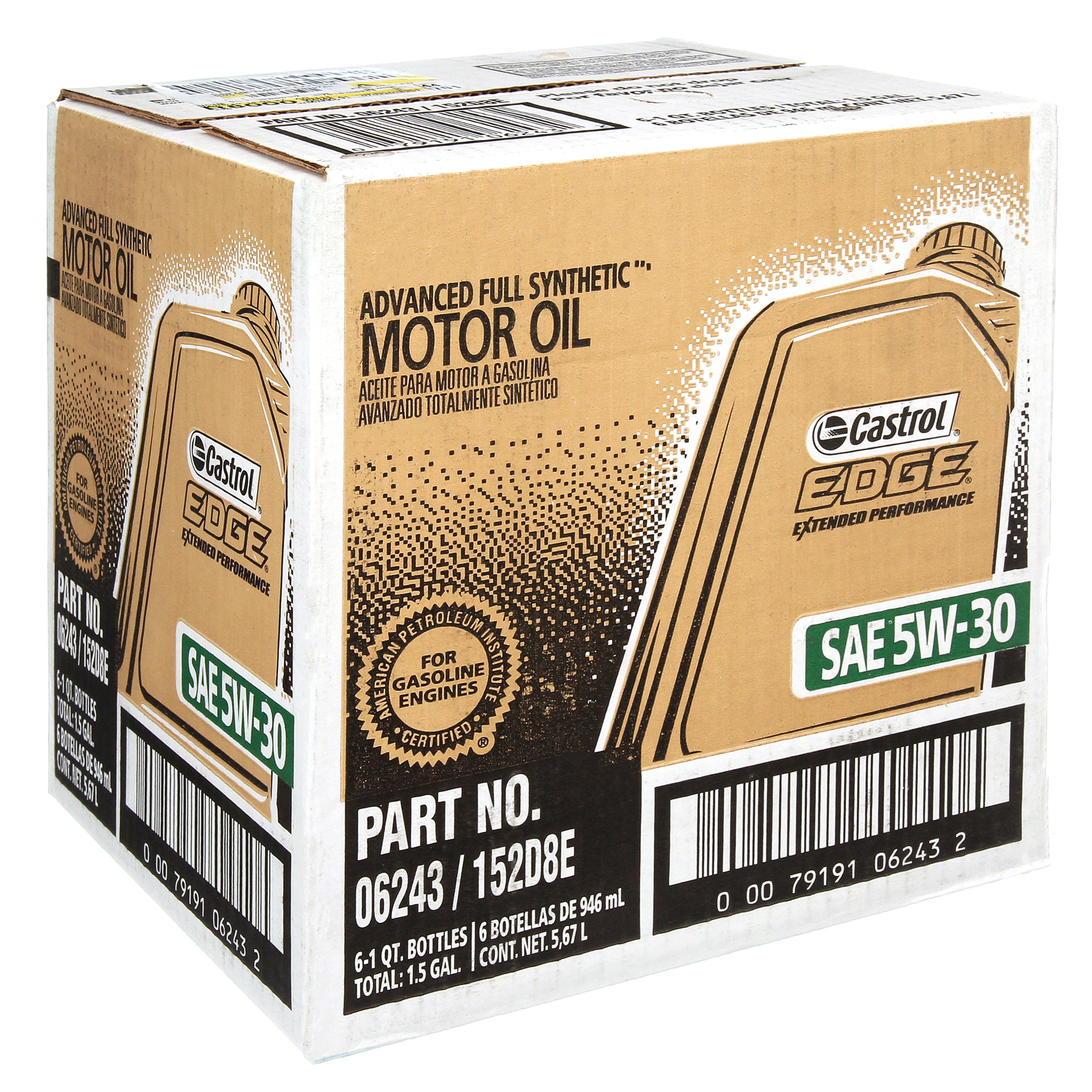 Castrol EDGE Extended Performance 5W-30 Advanced Full Synthetic Motor Oil,  5 Quarts