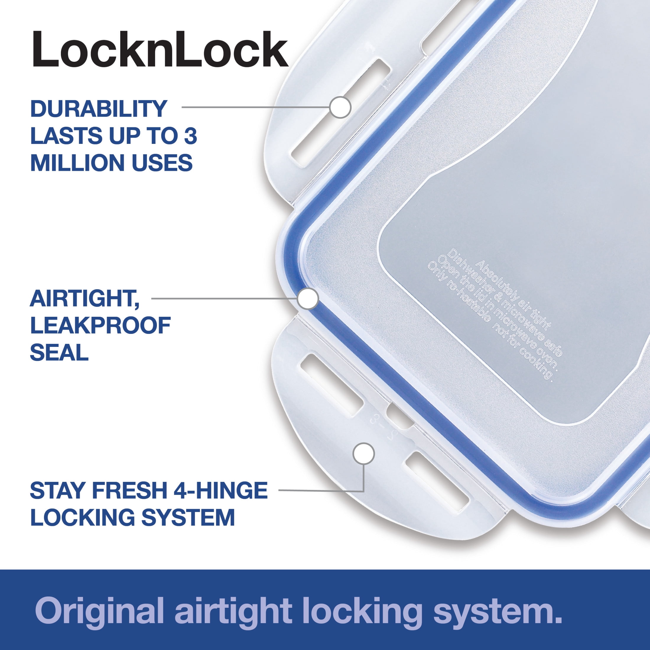 Fingerhut - Lock & Lock Easy Essentials Pantry 21.1-Cup Bread Box