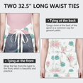 thumbnail image 6 of Pioneer Flower Floral Print Pattern Apron for Women and Men, Cotton Linen Waterproof with Pockets, Adjustable, 33x27 Inch for Kitchen, Gardening, BBQ, Salon, 6 of 6