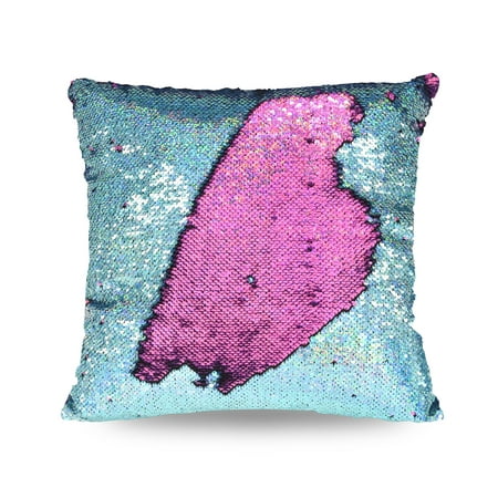 Mainstays Holographic Reversible Sequins Sparkle Pillow, 17" x 17"