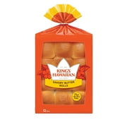 King's Hawaiian Savory Butter Rolls 12 Count, 12 oz, Shelf-Stable (1 Pack)