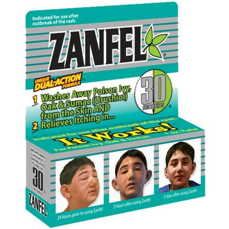 2 Pack ZANFEL Relieves Poison Ivy, Oak, Sumac, Rash Outbreak 1oz (Best Over The Counter Rash Medicine)
