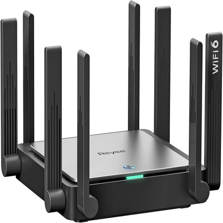 Reyee WiFi 6 Router AX3200 Wireless Internet High Speed Smart Router with 8 Omnidirectional Antennas Dual Band Gigabit Computer Router Mesh Support for Homes up to 3000 Sq. ft. - E5