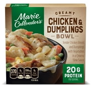 Marie Callender's Creamy Chicken & Dumplings Bowl, Frozen Meal, 12 oz Bowl (Frozen)