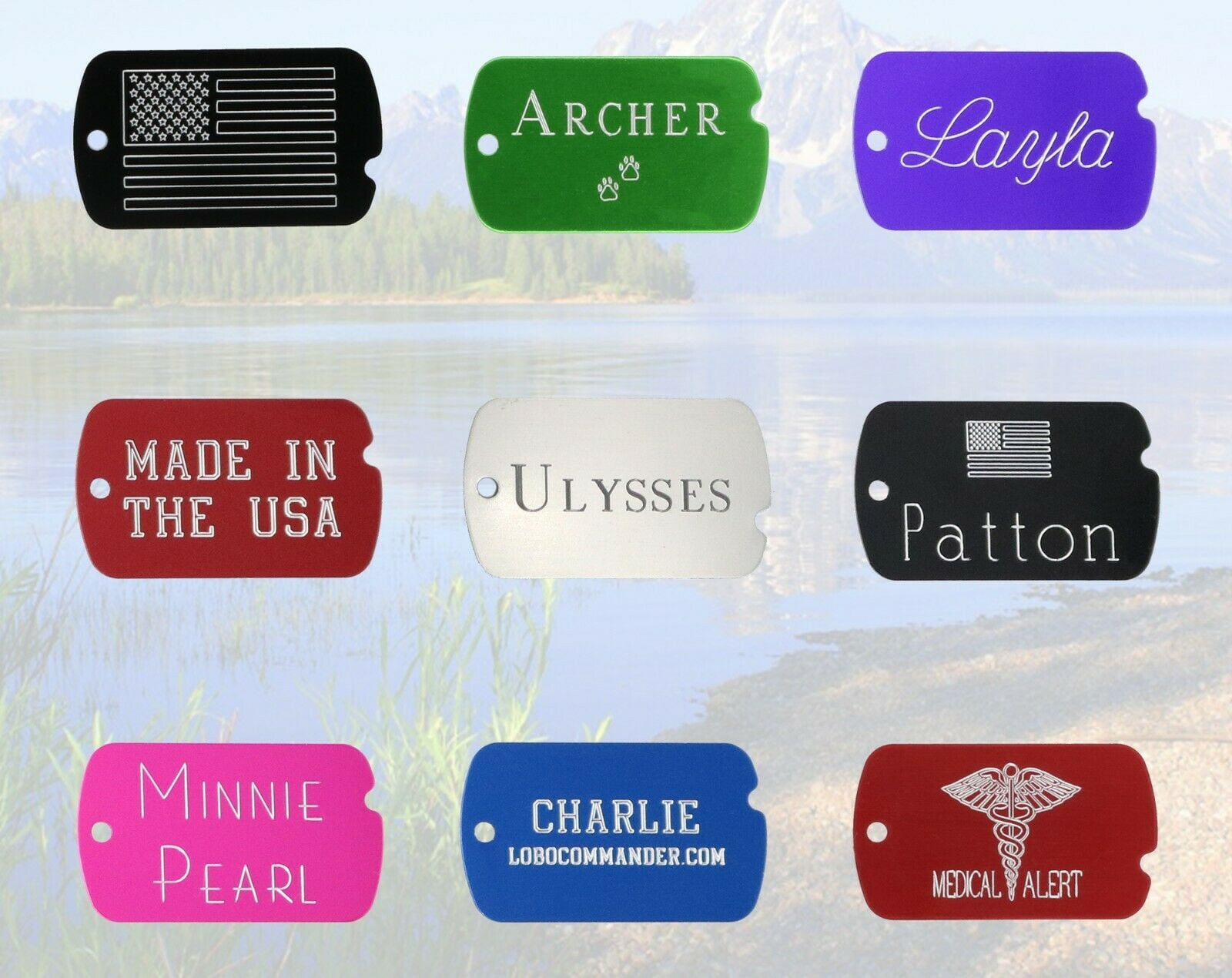 10 Personalized Aluminum Customized Luggage Tags Engraved Front & Back 