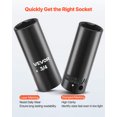 thumbnail image 4 of Juego de dados de impacto VEVOR de 3/8", 67 piezas, 6 puntas, SAE (5/16" a 3/4") y métrico (8 mm a 19 mm), dados giratorios, adaptadores, acero Cr-V y Cr-Mo, estuche de transporte., 4 of 9