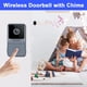 thumbnail image 4 of Cámara de timbre inalámbrico con timbre de video WiFi-Kits de timbre de puerta de cámara de seguridad para el hogar, captura de fotos, batería recargable, audio de 2 vías, alertas en tiempo real, visi JFHHH pequeña, 4 of 5
