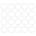 thumbnail image 1 of Unique Bargains 50 Pack 15mm Brass Hollow Circle Bezel Round Linking Rings(Silver), 1 of 4