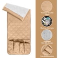 thumbnail image 3 of Celectigo Sofa Armrest Organizer, Remote Control Holder, 5 Pockets Non Slip Recliner Organizer, Couch Caddy Organizer, Bed Desk Storage Pocket for Phone Tablet Kindle Magazines, Beige, 3 of 6