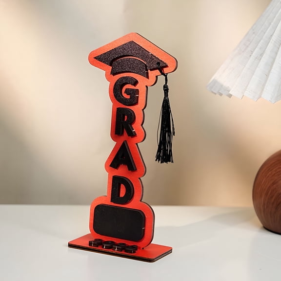 BESTSKY 2026 New 2026 Graduation Decorations,Graduation Wooden Desktop Ornaments,Class of 2026 Graduation Gifts,College University Senior Gifts 2026,Grad Party Congratulations -Grad/Graduation Cap