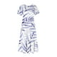 thumbnail image 4 of Vestido de Manga Corta para Mujeres Vestido de Verano de Cuello Redondo Impreso, Poliéster de Tamaño Verdadero Diario Y Vestido de Fiesta, 4 of 5