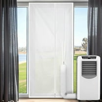 Door Seal for Mobile Air Conditioners, 90 * 210 cm Air Conditioner Window Door Weatherstrip Caulk Kit, Easy to Install No Drilling Required for All Do