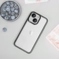 thumbnail image 6 of for iPhone 14 Plus Clear Case with Camera Lens Protector Luxury Plating Phone Case Slim Soft TPU Shockproof Protective Phone Case for iPhone 14 Plus 6.7 inch Women Men, Black, 6 of 13