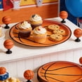 thumbnail image 4 of Basketball Party Plates 10 Pack - 7 Inch Disposable Dinner Plates for Sports Themed Birthday Decorations, 4 of 7