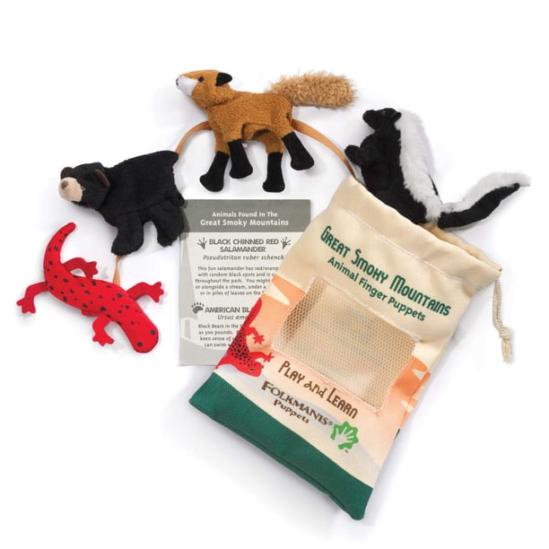 Set de Marionetas de Animales de Great Smokey Mountain de Folkmanis Multicolor