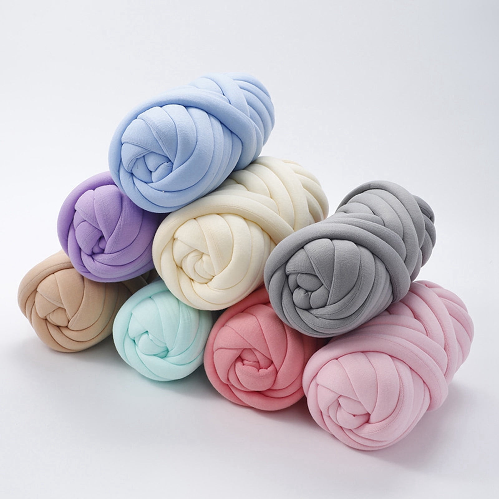 Thick Yarn Crochet Fabric for DIY Knitting Projects Hand-Woven Textiles for Home Décor Versatile Craft Thread for Blankets and Cushions