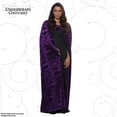 thumbnail image 2 of UNDERWRAPS Hooded Vampire Velvet Bat Embossed Cape Black - Halloween Costume Capes for Adults (Purple Vampire Cloak), 2 of 7