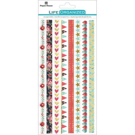- Paper House Life Organized Rice Paper Border Stickers -Everyday Moments