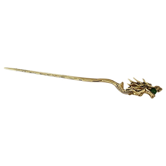 TABLZONE Golden Zinc Alloy Dragon Hair Chopsticks Decorative Hair Stick for Women’s Stage Performances, 1 Piece