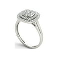 thumbnail image 2 of 1/2 Carat T.W. Diamond Double Halo Cluster 10kt White Gold Engagement Ring, 2 of 5