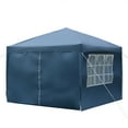 thumbnail image 3 of Spaco 3 x 3m Two Doors & Two Windows Practical Waterproof Right-Angle Folding Tent, Blue, 3 of 11