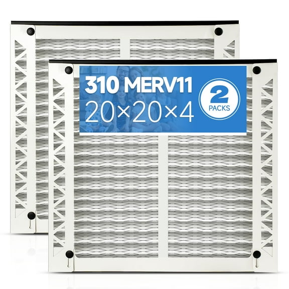 310 Replacement Air Filter 20x20x4 Furnace Filter MERV 11 (2-Pack)  for Air Purifiers Model 1310 2310 3310 4300 Pleated HVAC AC Furnace Filter