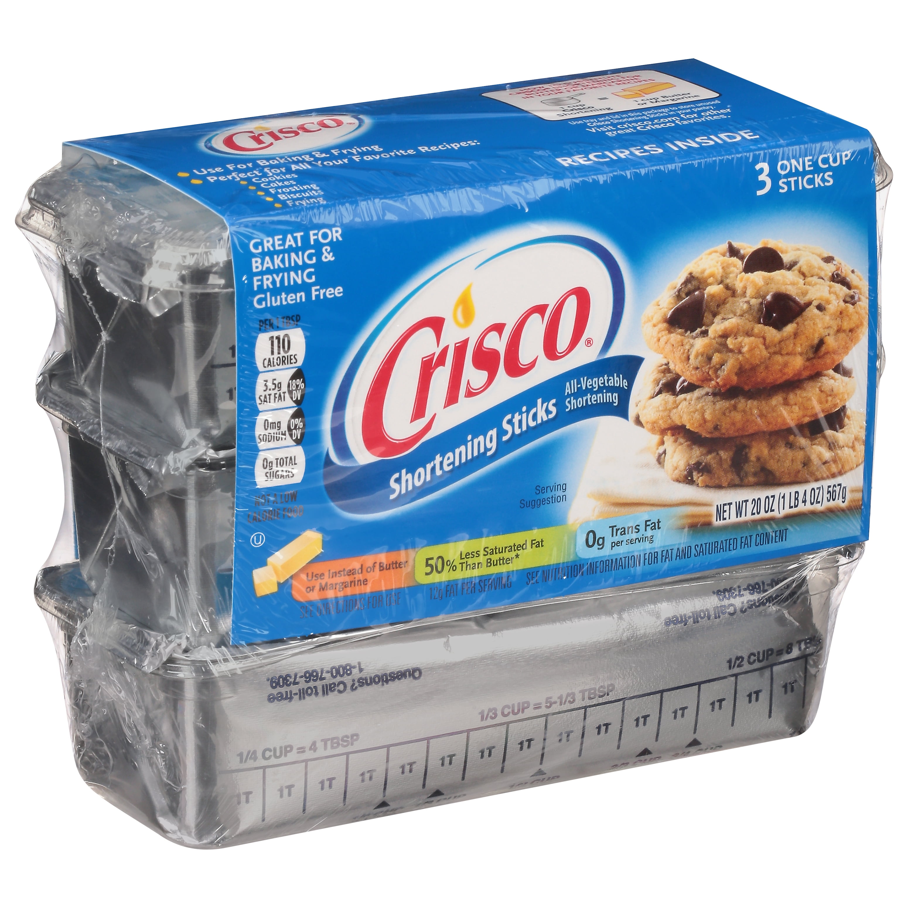 Crisco® All-Vegetable Shortening Sticks, 3 ct / 6.67 oz - Ralphs