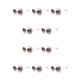 thumbnail image 2 of Sonducket PC Gafas de sol sin marco para mujer - Protección 400 Cara ovalada Cara cuadrada Gafas de sol Rhinestone Café Café 10piezas, 2 of 6