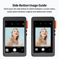 thumbnail image 4 of Pantalla de monitor para selfies Phone Vlog xINM para iPhone 12 a 16, color negro, 4 of 9
