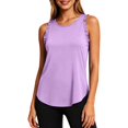 thumbnail image 2 of Womens Tank Tops Sleeveless Workout Shirts Double Lined Basic Square Neck Going Out Layering Summer Tanks, 2 of 6