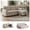 Beige, variant on 82" L-Shaped Convertible Sleeper Sectional Sofa with Pull-Out Bed, Storage Chaise, Removable Back Cushions, Modular Corner Couch for Living Room, Apartment, Home Office