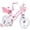 Pink, variant on Glerc Petal Girls Bike, 12 Inch Kids Bike for Ages 2-4 Years Old, Princess Style Toddler Bike with Training Wheels & Basket & Streamers, Peach