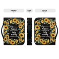 thumbnail image 4 of HELLHERO Yellow Sunflower Print Bible Protector with Book Holder Multi Functional Bible Cover for Church, PU Leather Church Bible Bag for Bible Study, 4 of 12