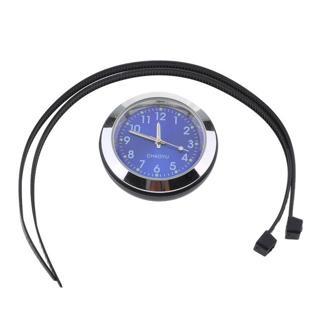Reloj Universal para Motocicleta Sunnimix Reloj del Manillar Azul 36 mm 20 mm Impermeable a Prueba de Golpes