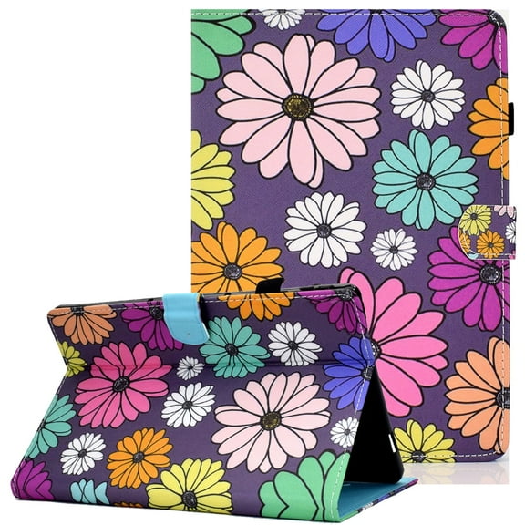 Allytech Flip Case for Kindle Paperwhite 2021(11th Gen, 6.8"),Signature Edition 2021 Case with Pen Holder, Book Style Stand Auto Sleep Cover with Card Slots for Paperwhite 11th Gen 2021,Colorful Daisy
