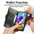 thumbnail image 2 of Case for Samsung Galaxy A21S Cover Leather Wallet Folio Case Book Design Flip Magnetic Closure - Black, 2 of 5