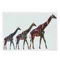 thumbnail image 1 of Zoo Cutting Board, Giraffes in Style Eastern Environment Retro Cultural Traditional Art, Decorative Tempered Glass Cutting and Serving Board, Large Size, Multicolor, by Ambesonne, 1 of 1