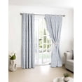 thumbnail image 3 of Blue Spring Floral Blackout Curtains for Bedroom/Living Room, Thermal Insulated Kitchen Curtains, Summer Botanical Watercolor Grommet Darkening Window Treatment Drapes 42"x63"x2, 3 of 8