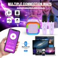 thumbnail image 4 of ATOPDREAM Kids Karaoke Machine, With Dual Microphones, Bluetooth Speaker Toy (5.0), RGB Controllable Lights (Purple), 4 of 5