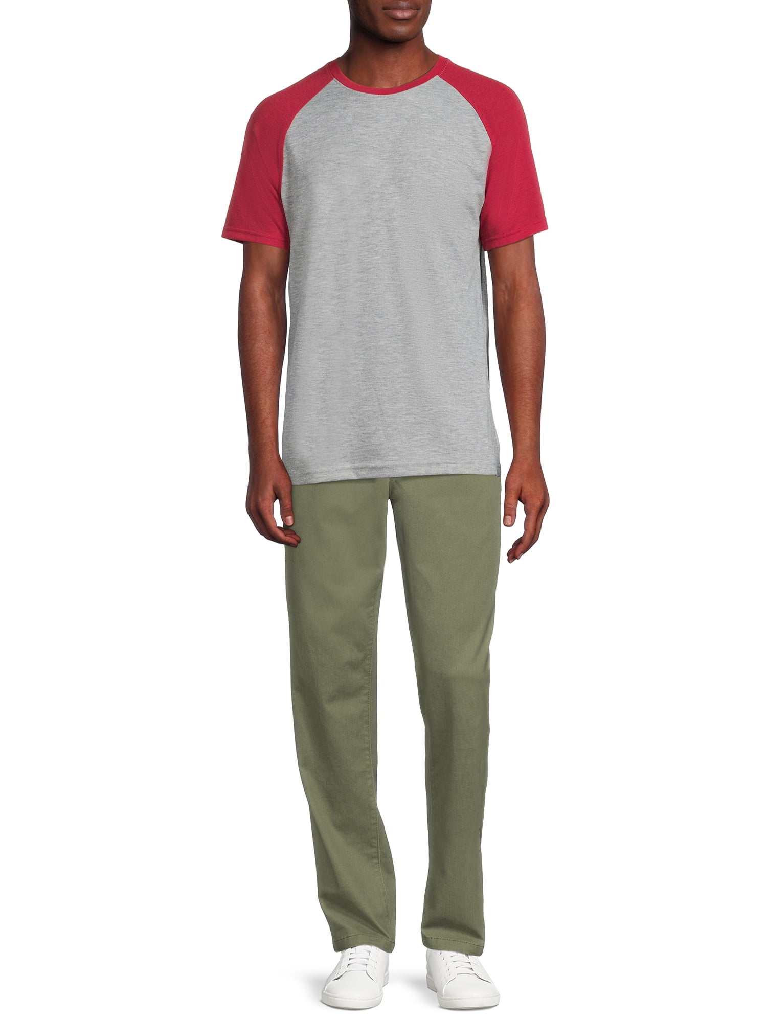 George Men's Raglan Tee with Short Sleeves, 2-Pack