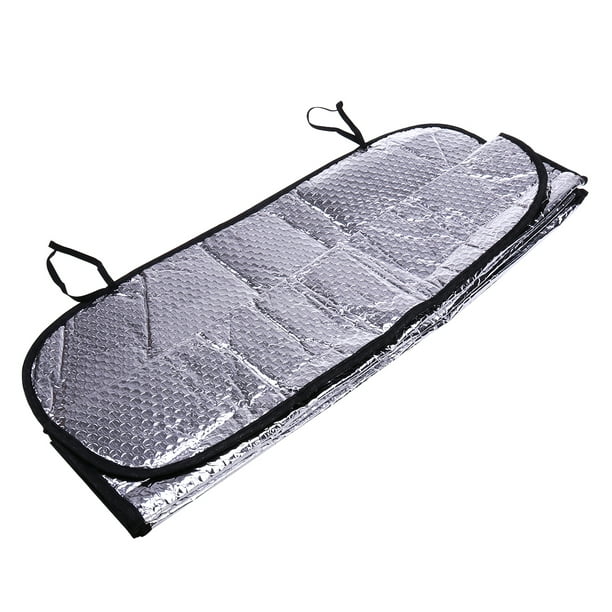 BRIGHTFUFU Car Auto Parabrisas plegable Visera Parasol Sombra Calor reflectante Protector solar (Plata)