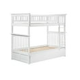 thumbnail image 5 of AFI Columbia Bunk Bed Twin over Twin with Twin Size Urban Trundle Bed, White, 5 of 8