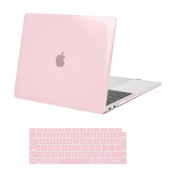 Funda MOSISO para MacBook Air de 13 pulgadas, carcasa dura rosa rosa 2018