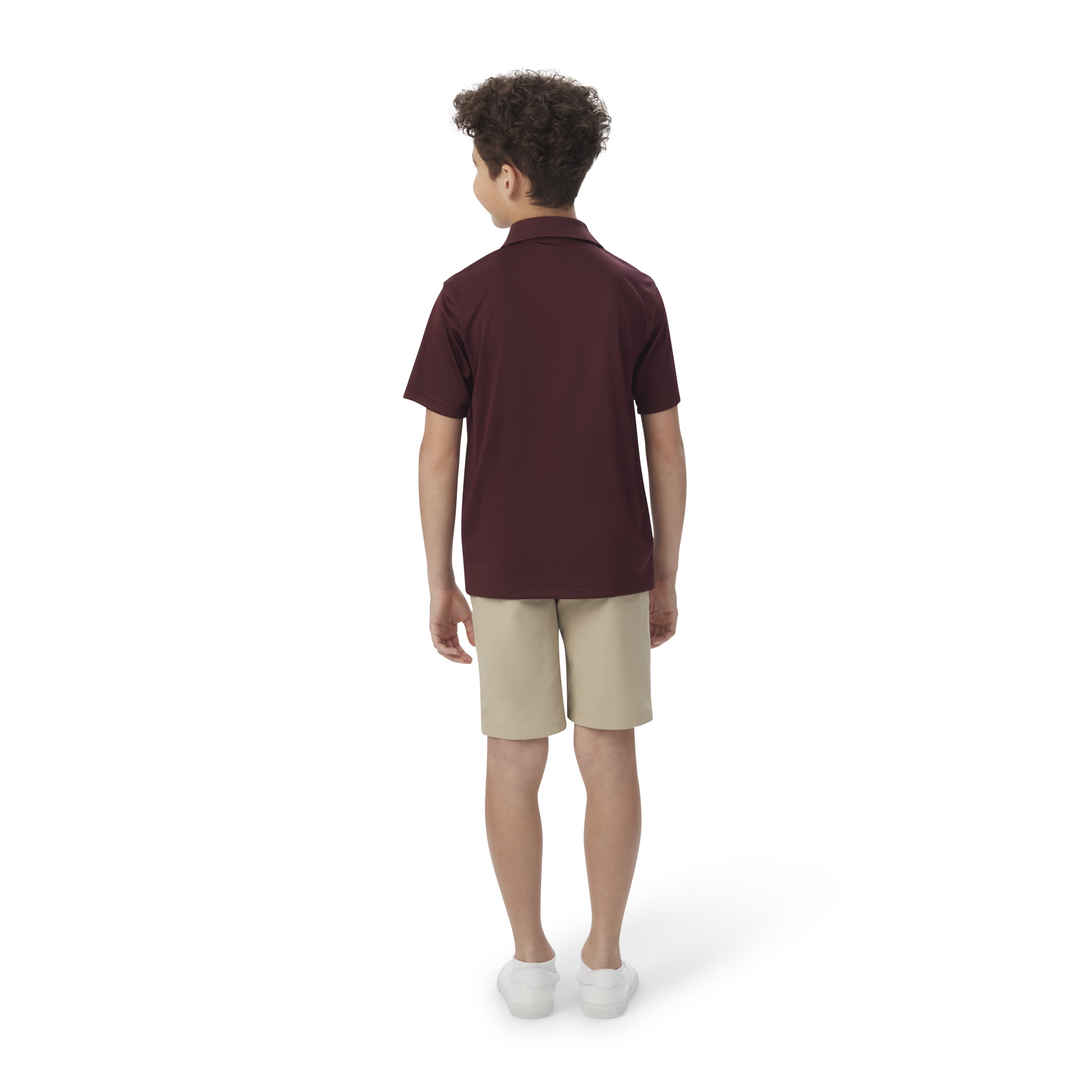 French Toast Boys 4-20 School Uniform Short Sleeve Stretch Moisture Wicking Polo Shirt